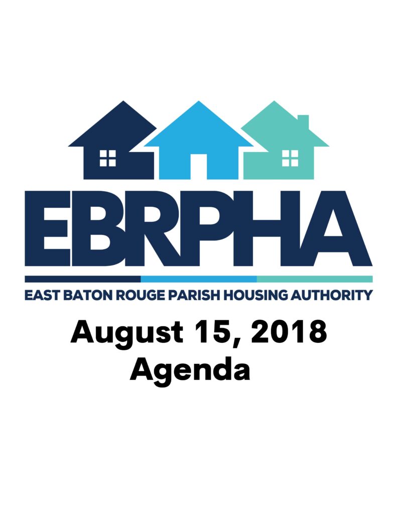 August 15, 2018 Board Agenda coversheet