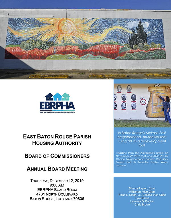 December 12, 2019 Board Meeting Agenda Coversheet