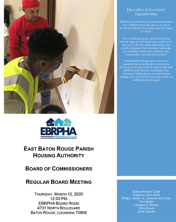 March 12, 2020 Board Meeting Agenda Coversheet