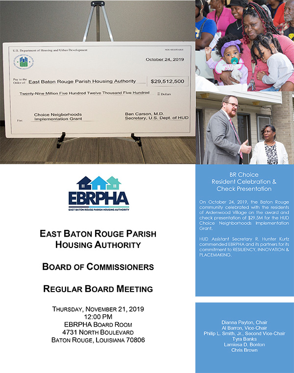 November 21, 2019 Board Meeting Agenda Coversheet